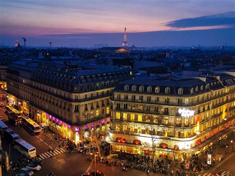 paris department store rooftop view.